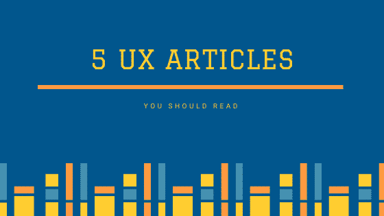 USER EXPERIENCE ARTICLES