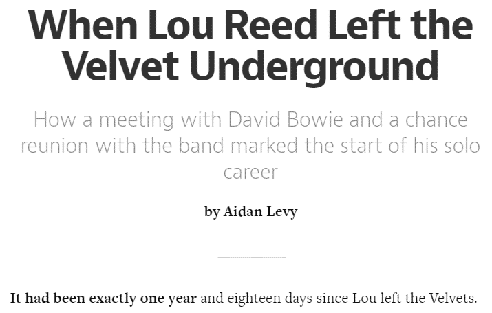 Meduim's big and bold headlines