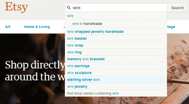 Etsy's relevant results