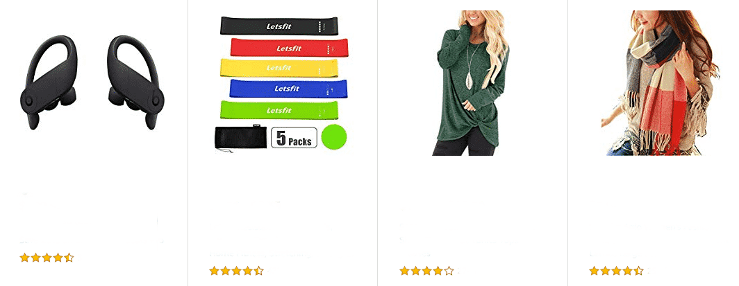 Sample of no UX copy on the site