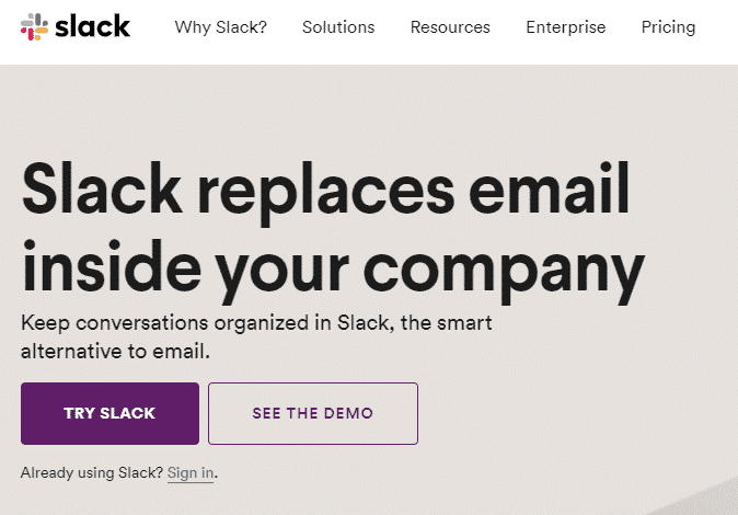 Slack UX copy