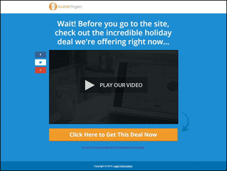 GuitarFingers Pre-Black Friday Welcome Gate