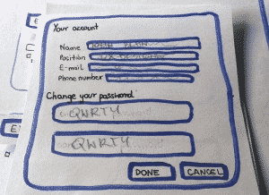 Paper prototype doesn’t have to be a work of art