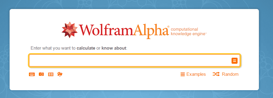 WolframAlpha