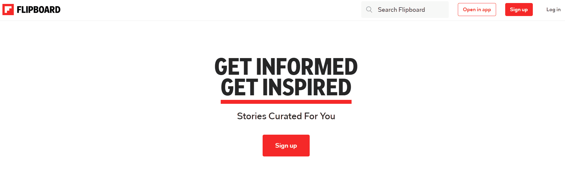Flipboard user onboarding