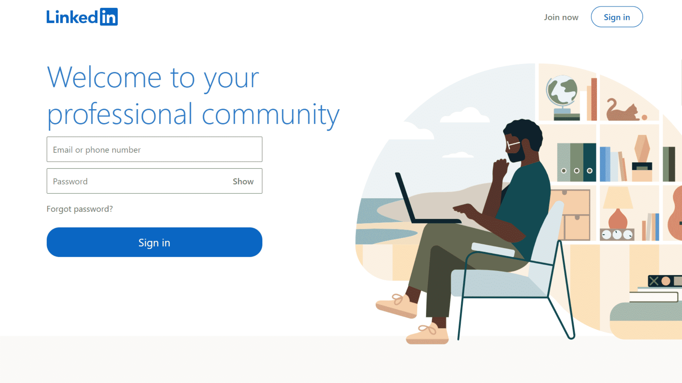 LinkedIn user onboarding