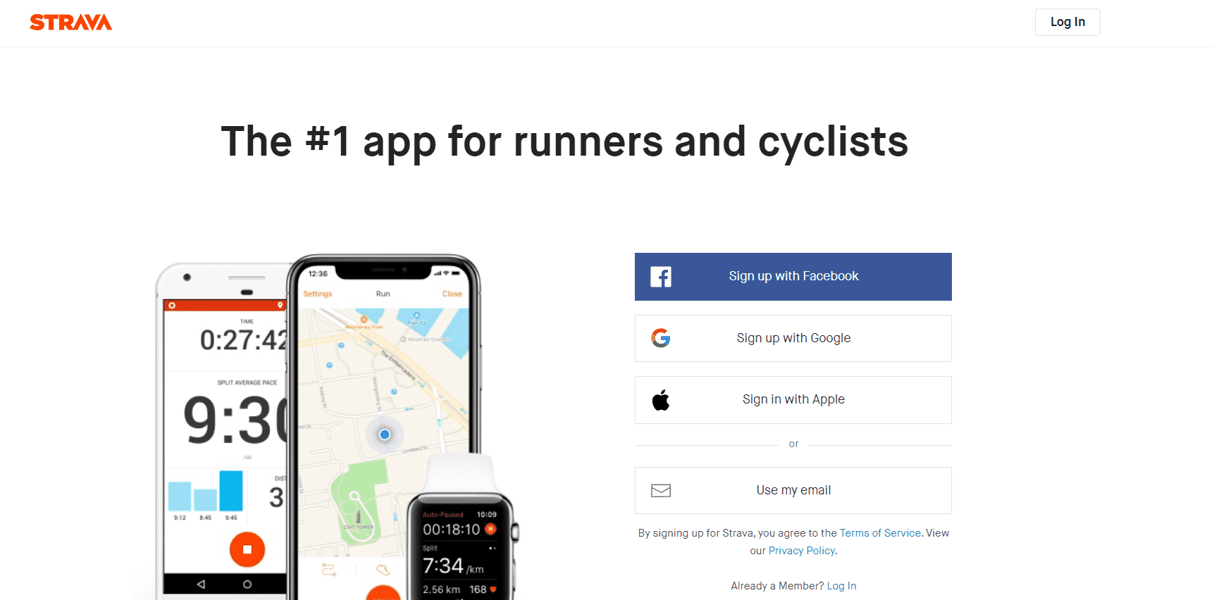 Strava user onboarding