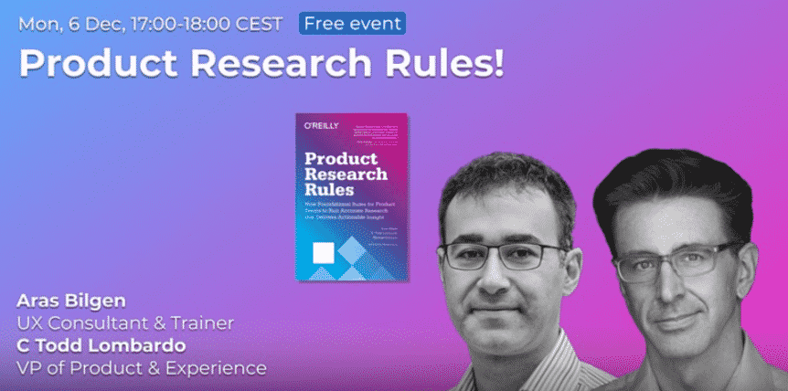 Product Research Rules- UX Book Passion Talk