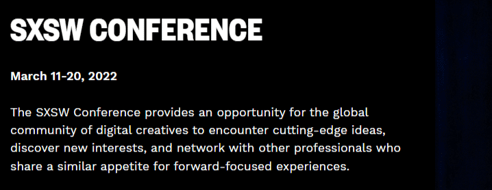 SXSW-Conference-Festivals 2022