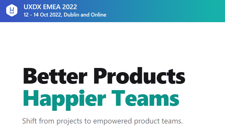 UXDX APAC EMEA Conference 2022