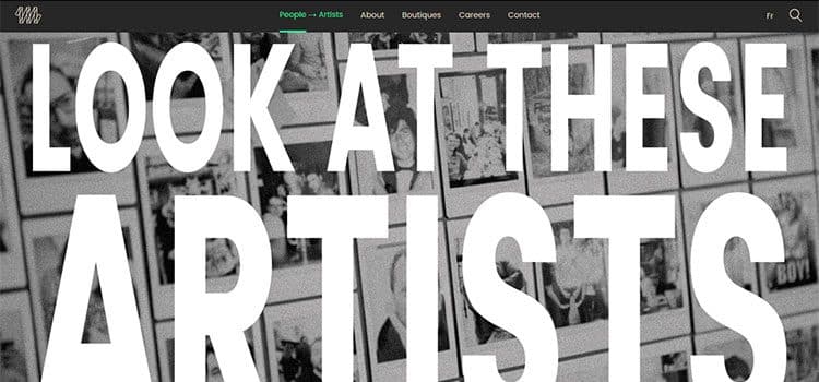 UI trend- Attention-grabbing and large titles