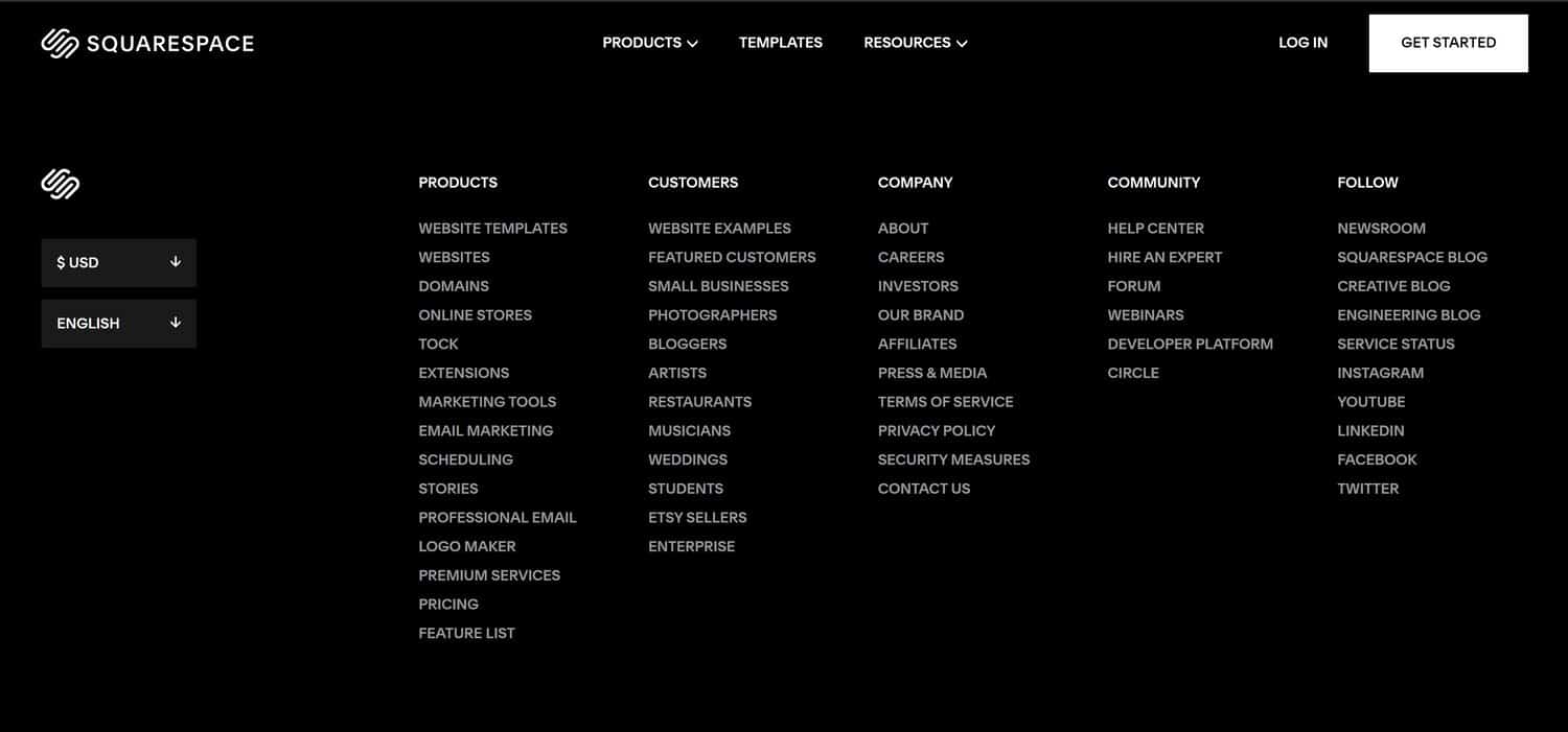 UI trend- Mega Footers