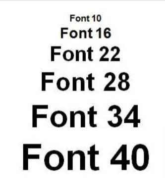 Bigger Fonts